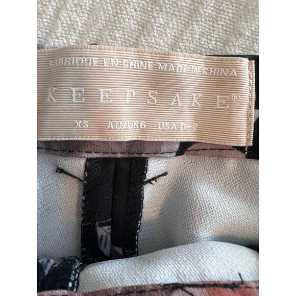 NWOT Keepsake the Label Atomic Floral Cropped Pants Black - XS - Picture 7 of 13